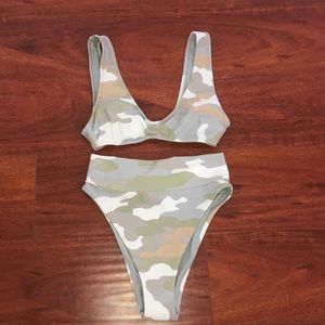 Aerie Camo highwaisted bikini